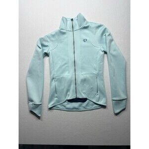 Pearl Izumi Run Women's Fly Softshell Jacket Mint Green Aqua Blue Size XS